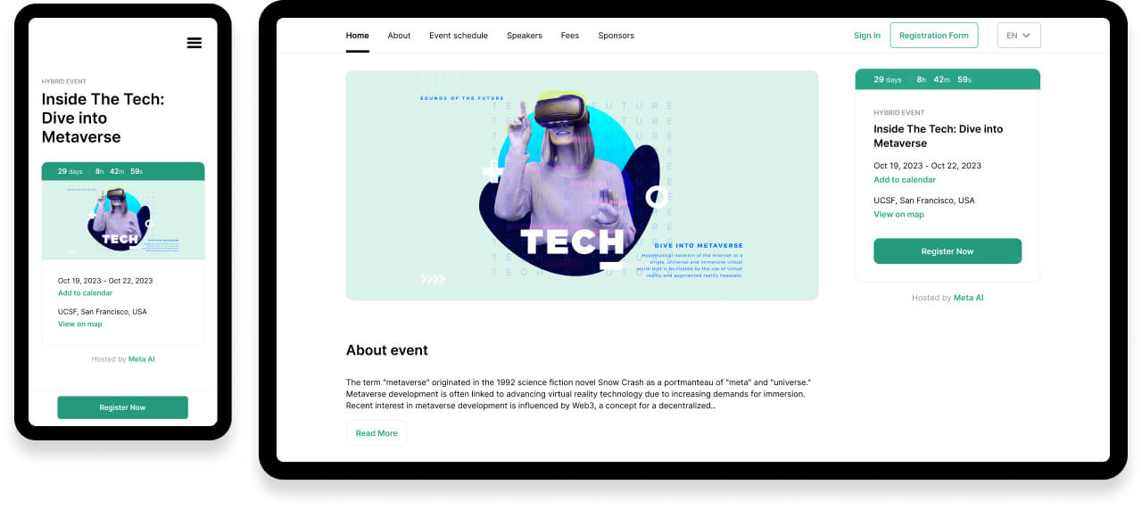 MeetingHand Event Registration