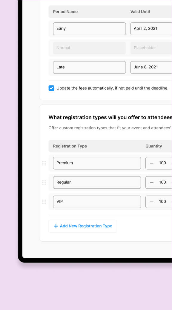 Dynamic Registration